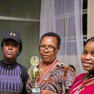 Kelly Mwanza,Mrs Mukogo and Precious Bondokoto in Botswana for a debate competition in Kenya.they came 1st